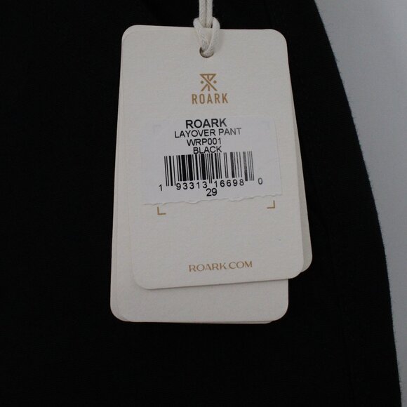 NWT Roark Pants Mens 29 Black Drawstring Layover Traveler Pant - Picture 4 of 16
